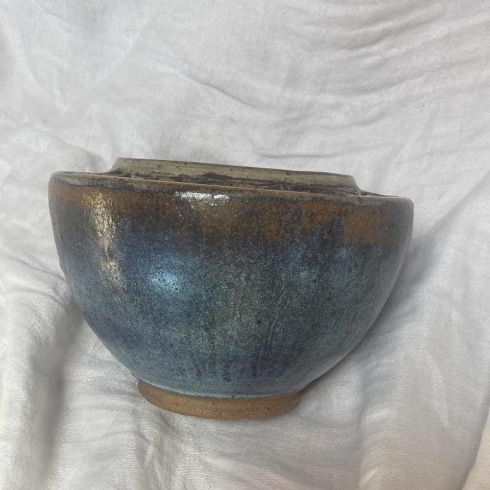 Unique studio pottery display potpourri bowl ceramic stoneware glazed planter - Picture 12 of 12